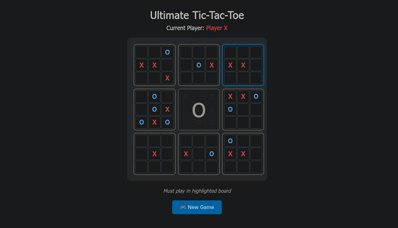 T-9 Ultimate Tic-Tac-Toe preview